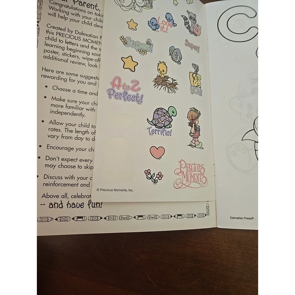 Precious‎ Moments Christian Homeschool Workbooks Lot of 3 Pre-K Phonics